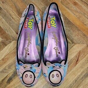 Irregular Choice Disney Toy Story Put A Cork In It Flat Shoes Hamm Pig Size 6.5